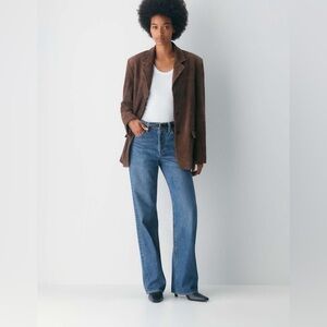NWT Denim Forum The '90s Vintage Mid-Rise Wide Jean